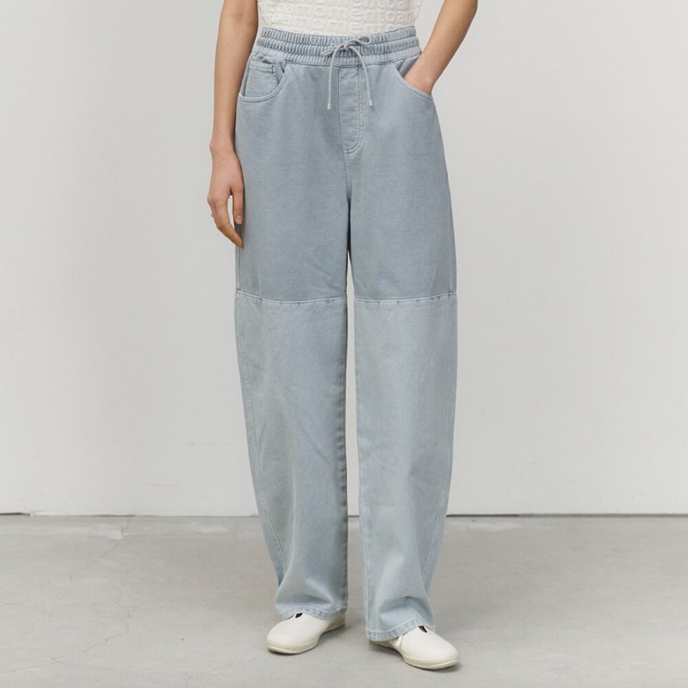 Amomento Drawstring Denim Pants Size Small